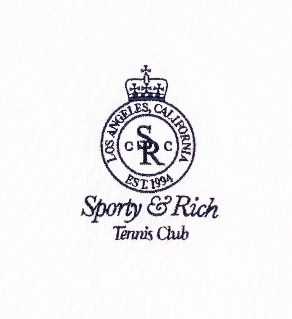 Sporty & Rich Crown Tennis Track Pant - White/Navy