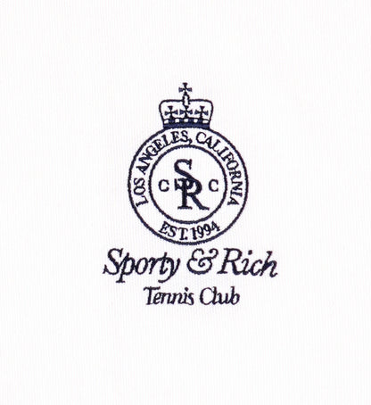 Sporty & Rich Crown Tennis Track Pant - White/Navy