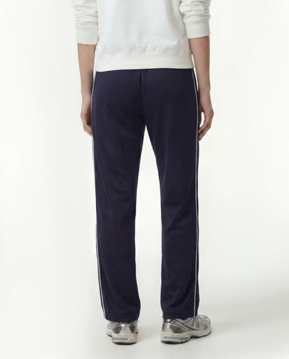 Sporty & Rich Signature Logo Retro Track Pant - Dark Navy