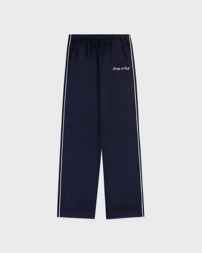 Sporty & Rich Signature Logo Retro Track Pant - Dark Navy