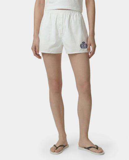 Sporty & Rich NY Crest Mini Boxer - White/Navy