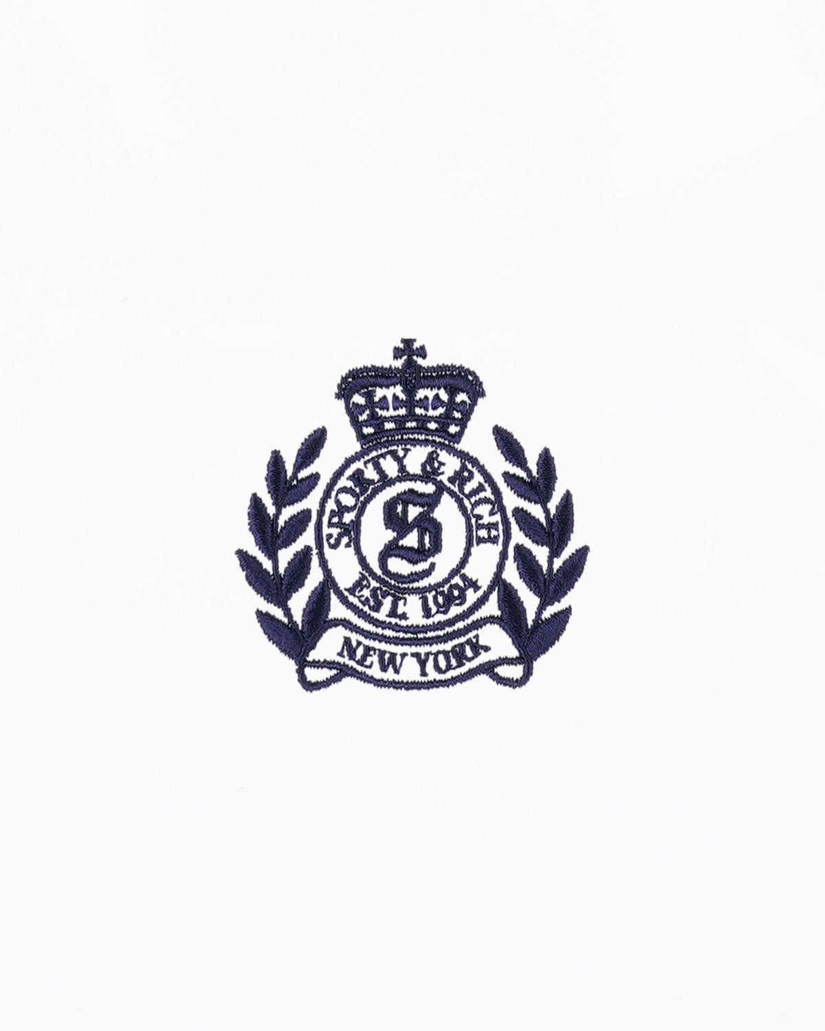 Sporty & Rich NY Crest Mini Boxer - White/Navy