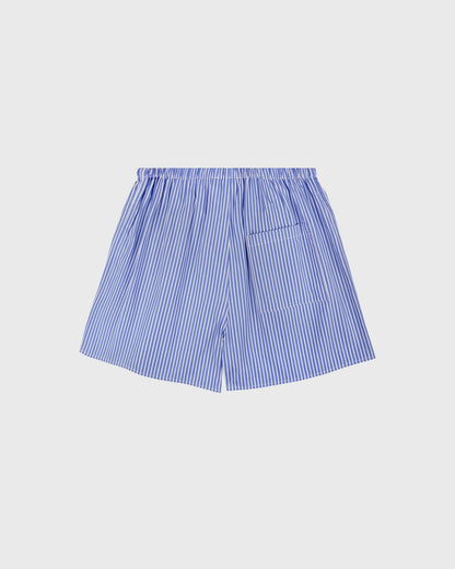 Sporty & Rich NY Crest Mini Boxer - Blue Striped