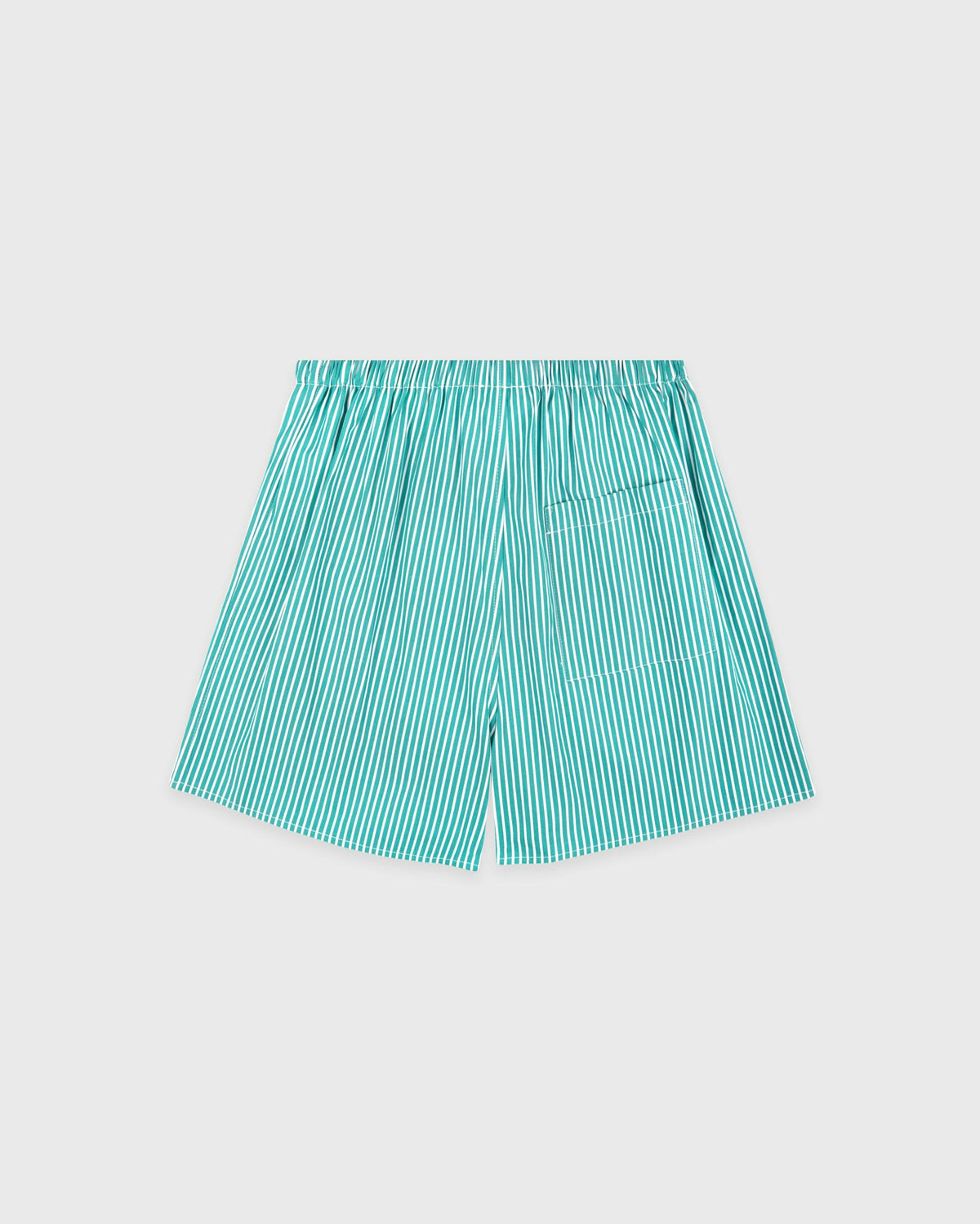 Sporty & Rich NY Crest Mini Boxer - Amalfi Green Striped