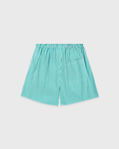 Sporty & Rich NY Crest Mini Boxer - Amalfi Green Striped