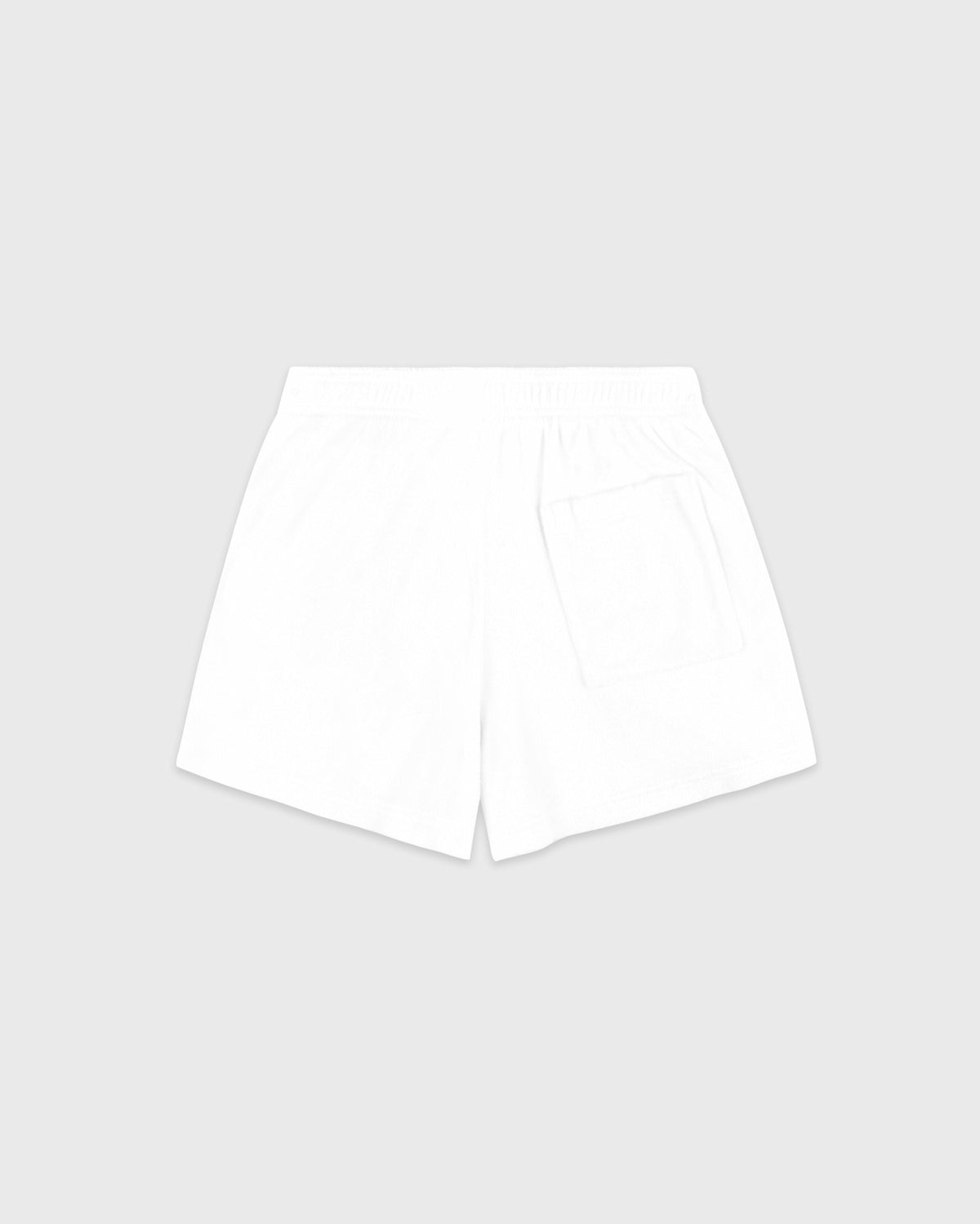 Sporty & Rich Signature Logo Terry Short - White/Light Navy