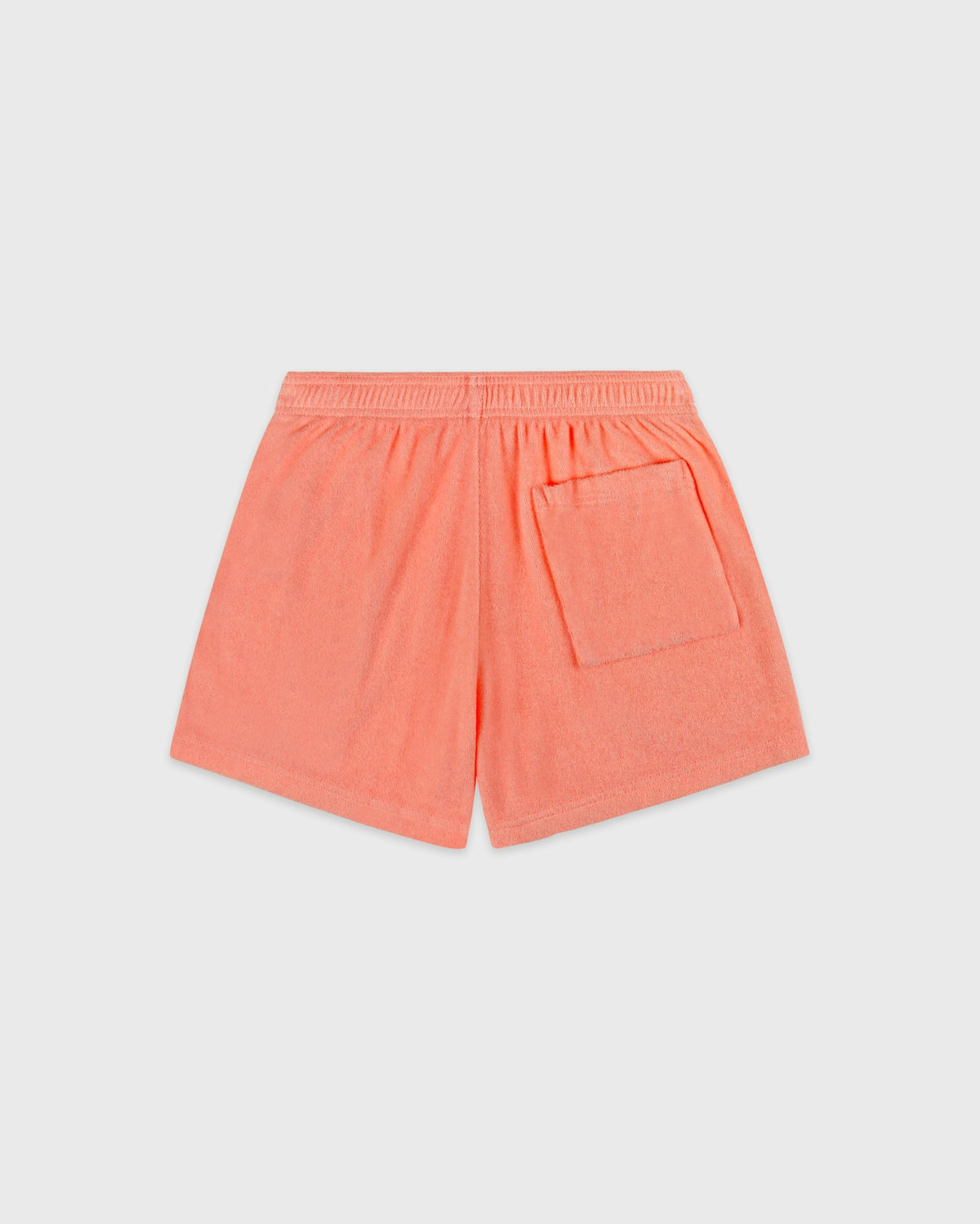 Sporty & Rich Signature Logo Terry Short - Flamingo/White