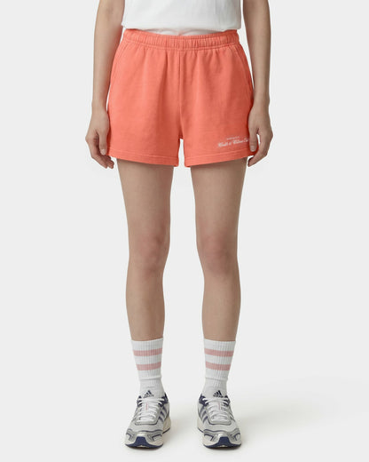 Sporty & Rich H&W Club Disco Short - Flamingo/White