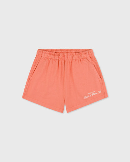 Sporty & Rich H&W Club Disco Short - Flamingo/White