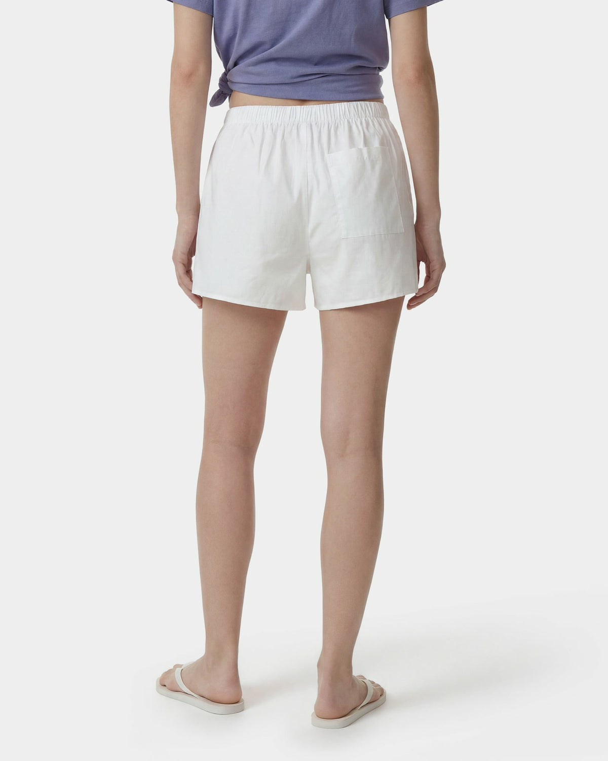 Sporty & Rich Signature Logo Ring Short - White