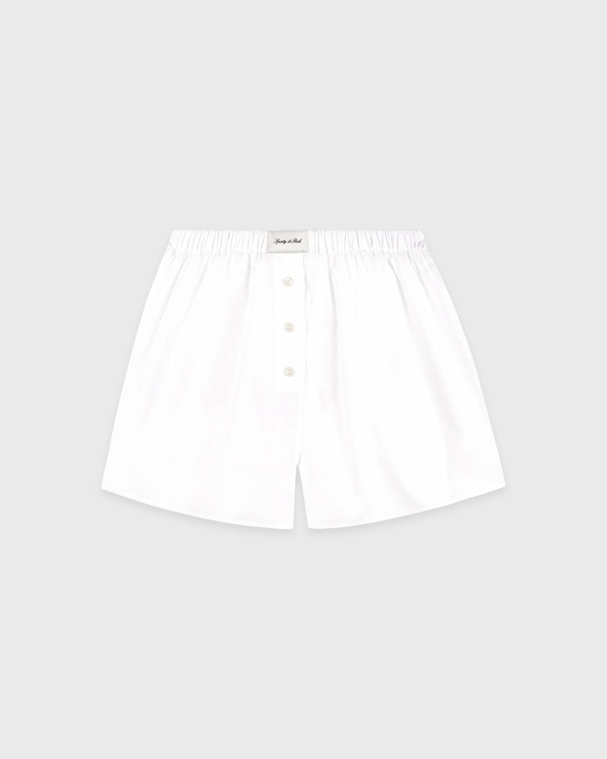 Sporty & Rich Signature Logo Ring Short - White