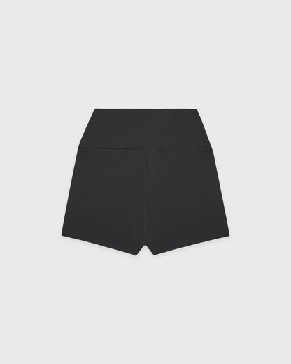 Sporty & Rich Serif Logo Mini Biker Short - Carbon
