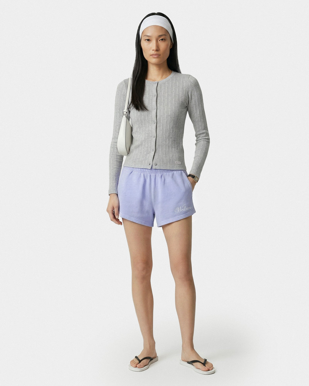 Sporty & Rich Avenue Disco Short - Periwinkle