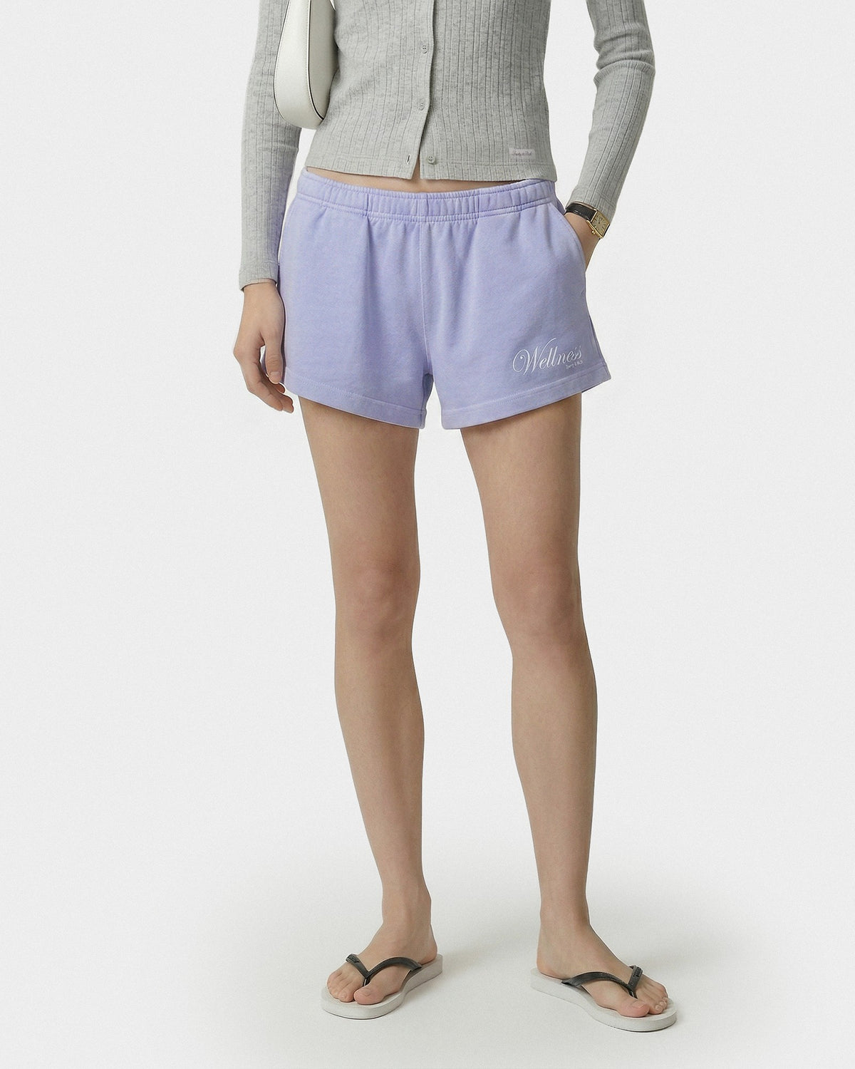 Sporty & Rich Avenue Disco Short - Periwinkle