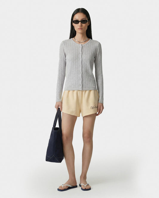 Sporty & Rich Avenue Disco Short - Almond/Navy
