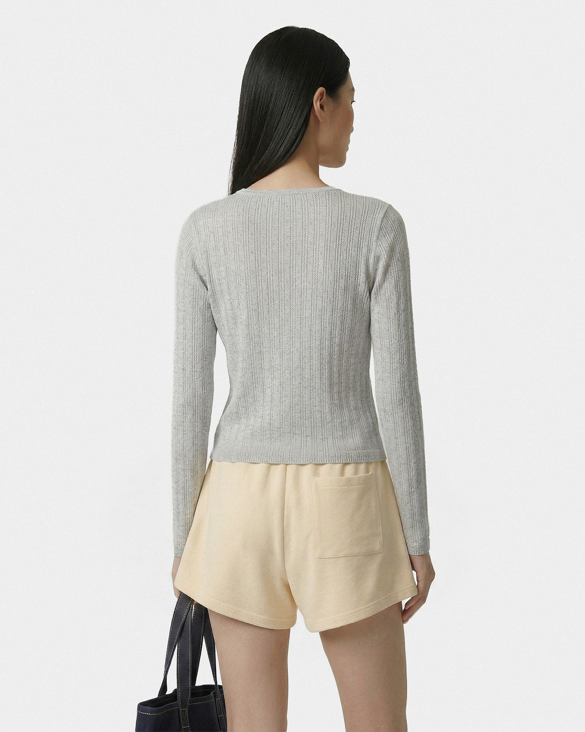 Sporty & Rich Avenue Disco Short - Almond/Navy