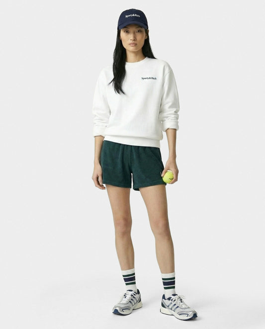 Sporty & Rich SRC Terry Short - Forest/White