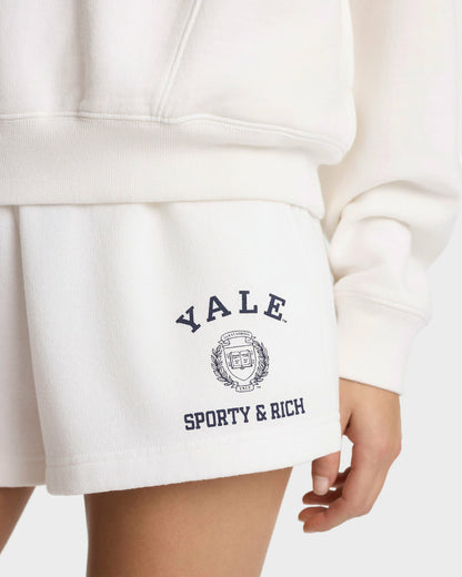Sporty & Rich Veritas Soft Disco Short - White/Navy