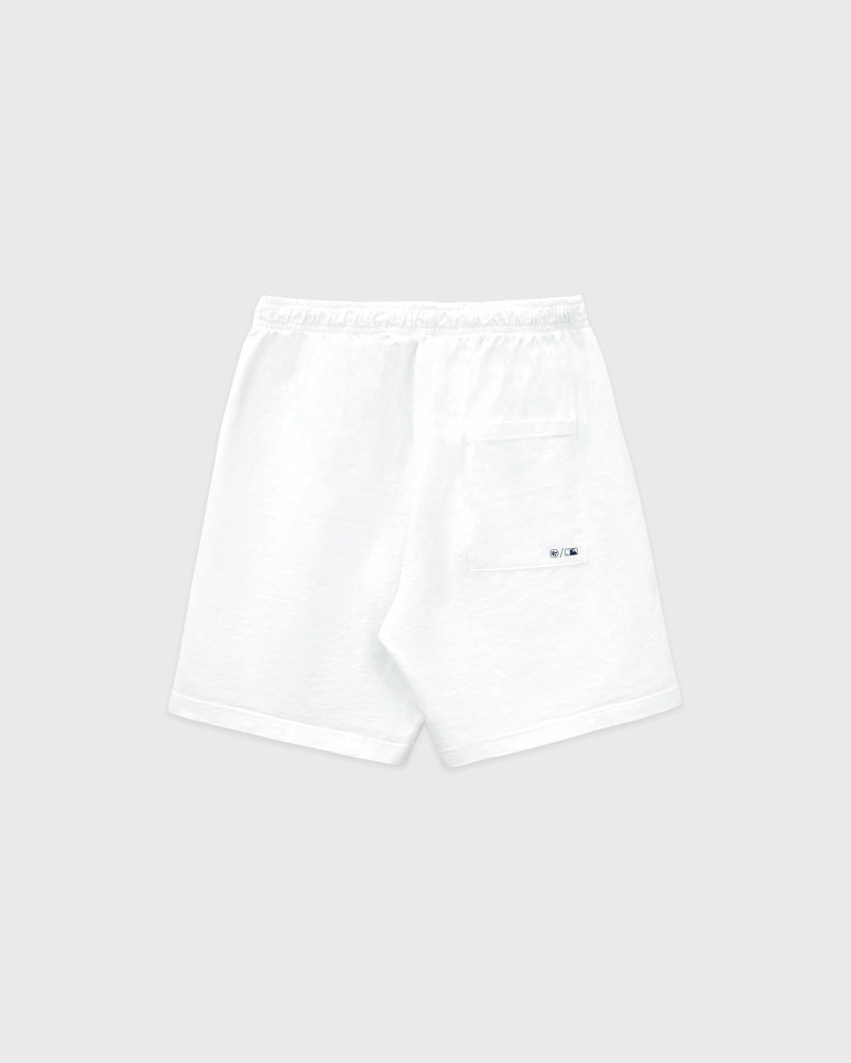 Sporty & Rich Heritage Yankees Serif Gym Short - White/Navy
