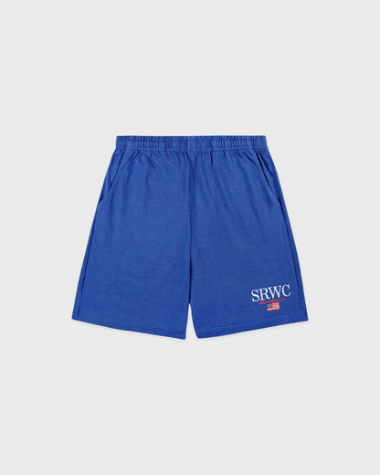 Sporty & Rich Nautical Embroidered Gym Short - Team Blue/White