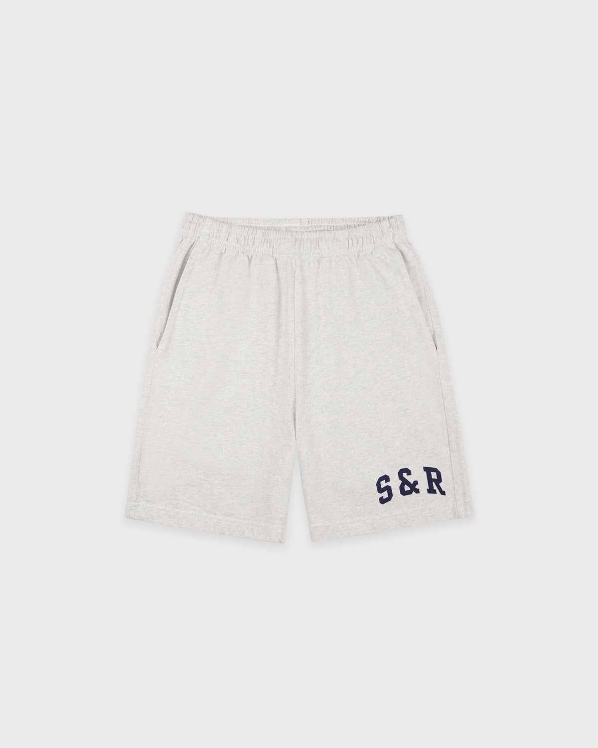 Sporty & Rich S&R Ivy Gym Short - Heather Gray/Navy