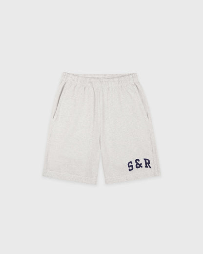 Sporty & Rich S&R Ivy Gym Short - Heather Gray/Navy