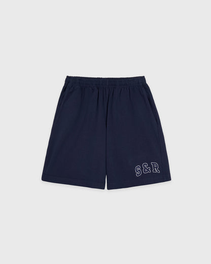 Sporty & Rich S&R Ivy Gym Short - Navy/White