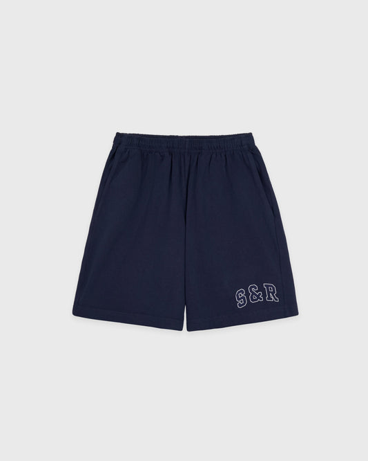 Sporty & Rich S&R Ivy Gym Short - Navy/White