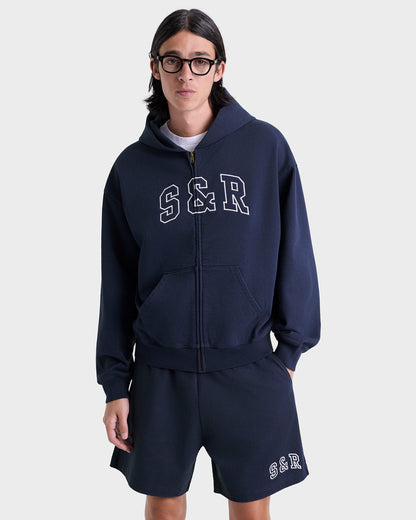 Sporty & Rich S&R Ivy Gym Short - Navy/White