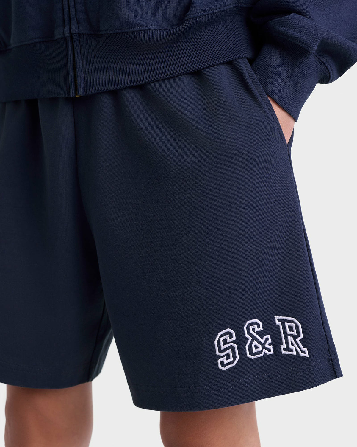 Sporty & Rich S&R Ivy Gym Short - Navy/White