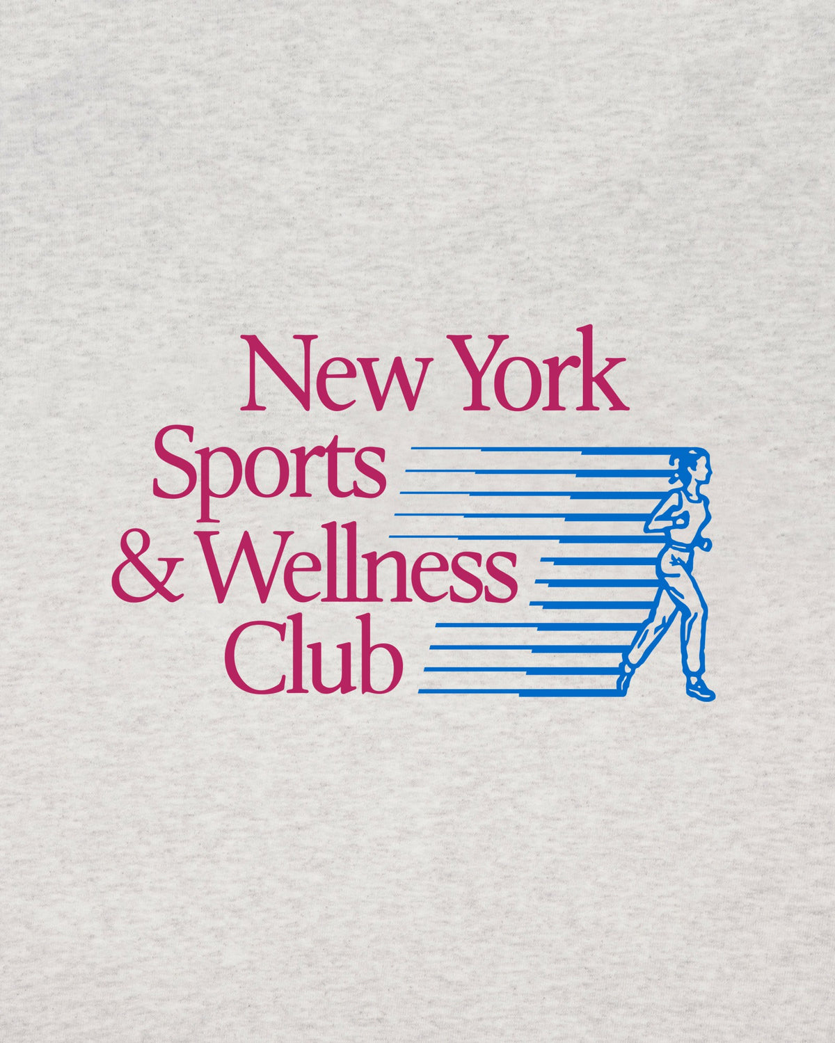 Sporty & Rich NY Motion Gym Short - Heather Gray/Berry/Azure