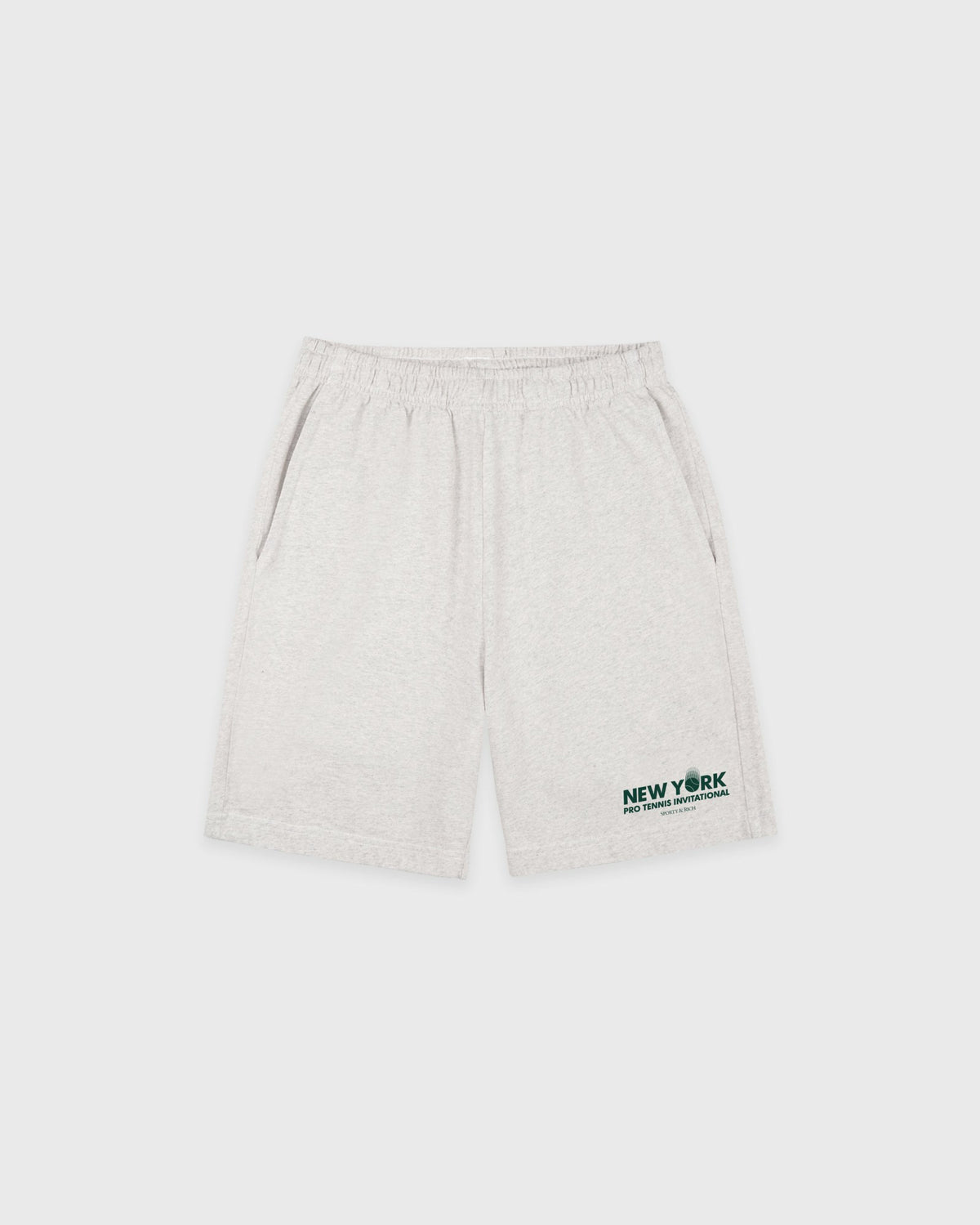 Sporty & Rich Pro Gym Short - Heather Gray/Forest