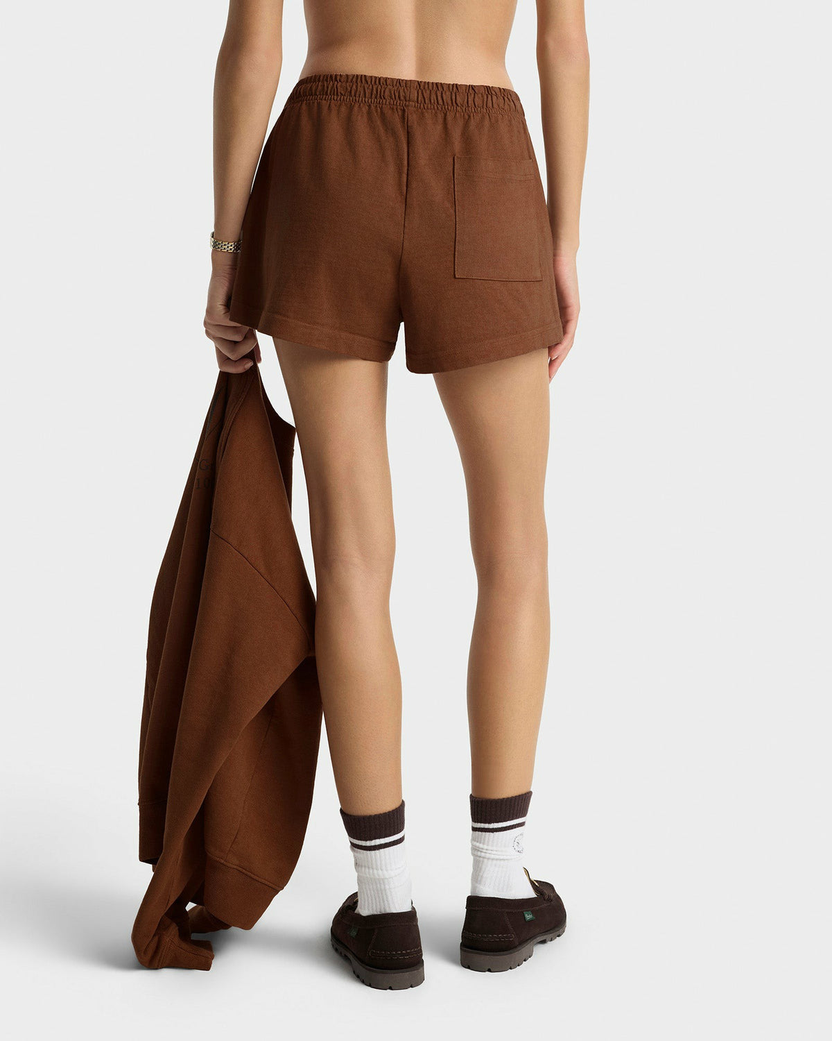 Sporty & Rich Soho Disco Short - Pecan/Chocolate