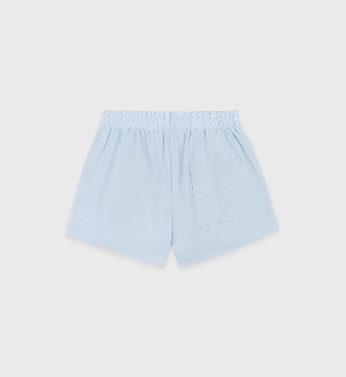 Sporty & Rich Wellness Club Flocked Disco Short - Ciel/Navy