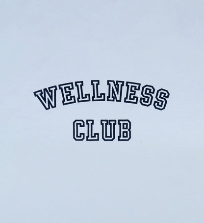 Sporty & Rich Wellness Club Flocked Disco Short - Ciel/Navy