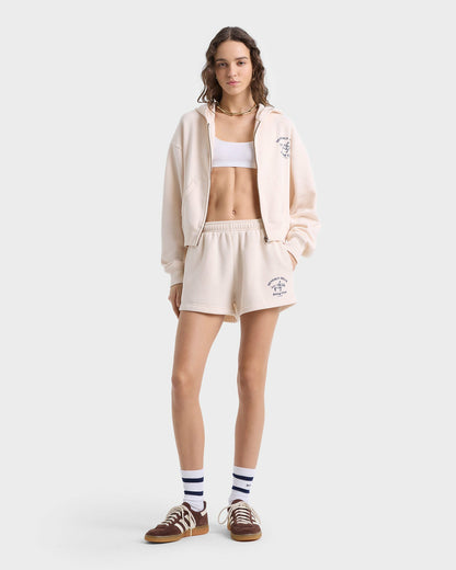 Sporty & Rich Beverly Hills Riding Club Soft Disco Short - Cream/Navy