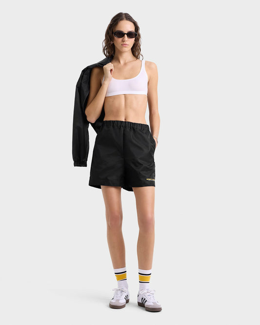 Sporty & Rich Bold Health Nylon Short - Black/Gold