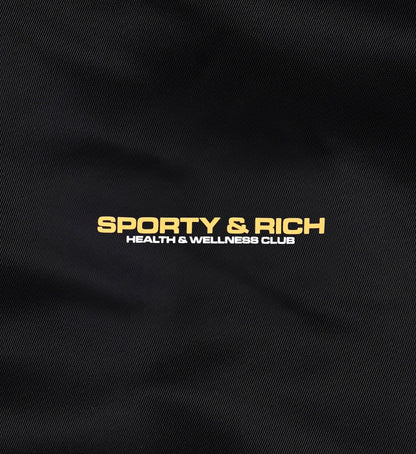 Sporty & Rich Bold Health Nylon Short - Black/Gold