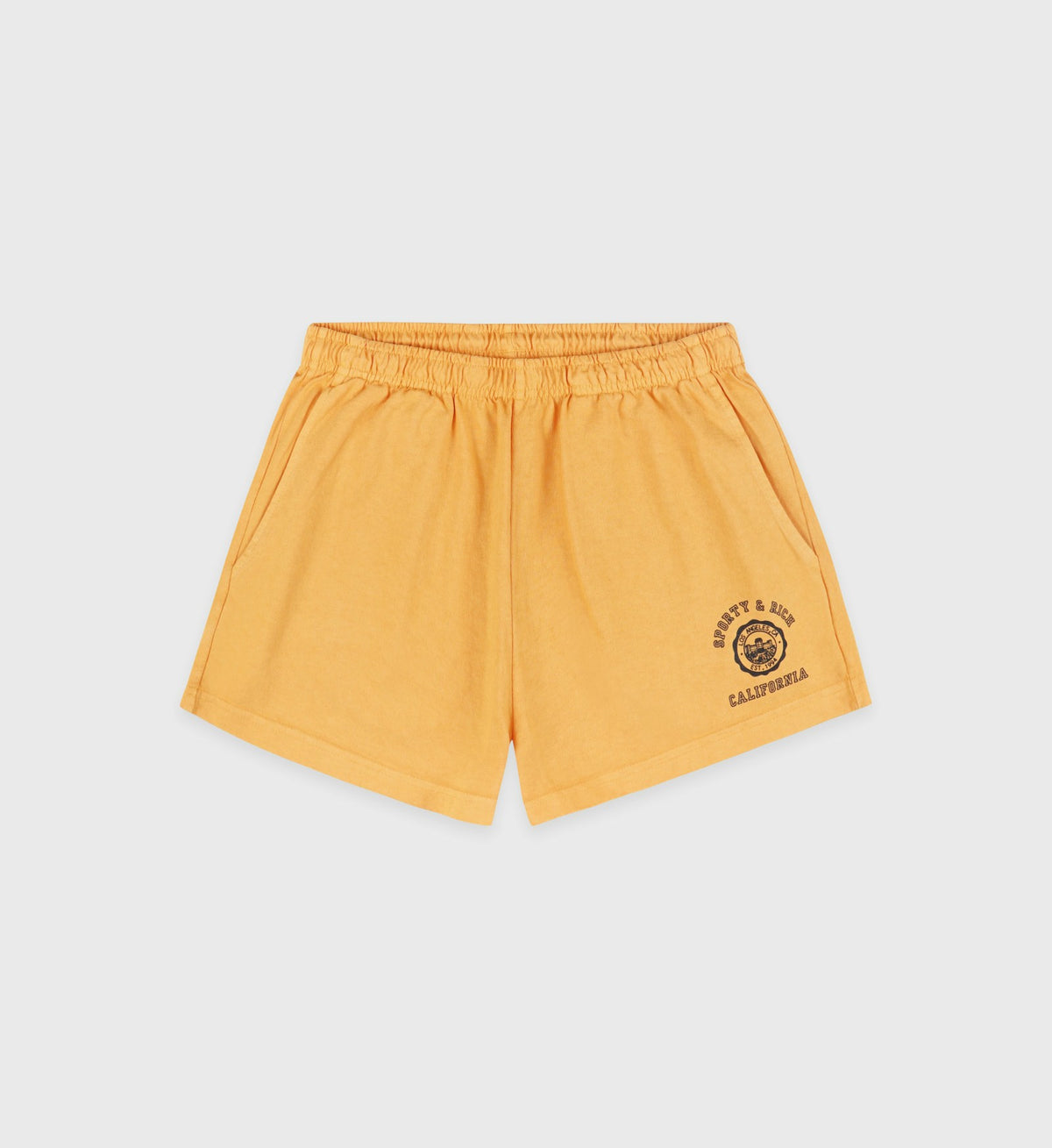 Sporty & Rich California Emblem Disco Short - Faded Gold