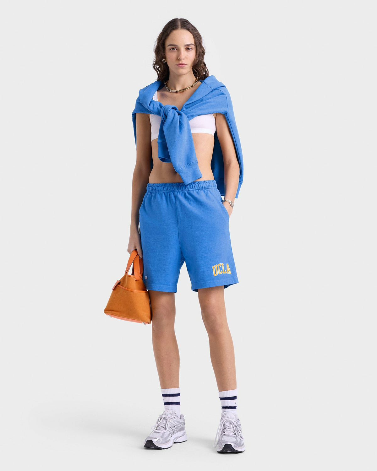 Sporty & Rich UCLA Ivy Gym Short - Blue/Gold