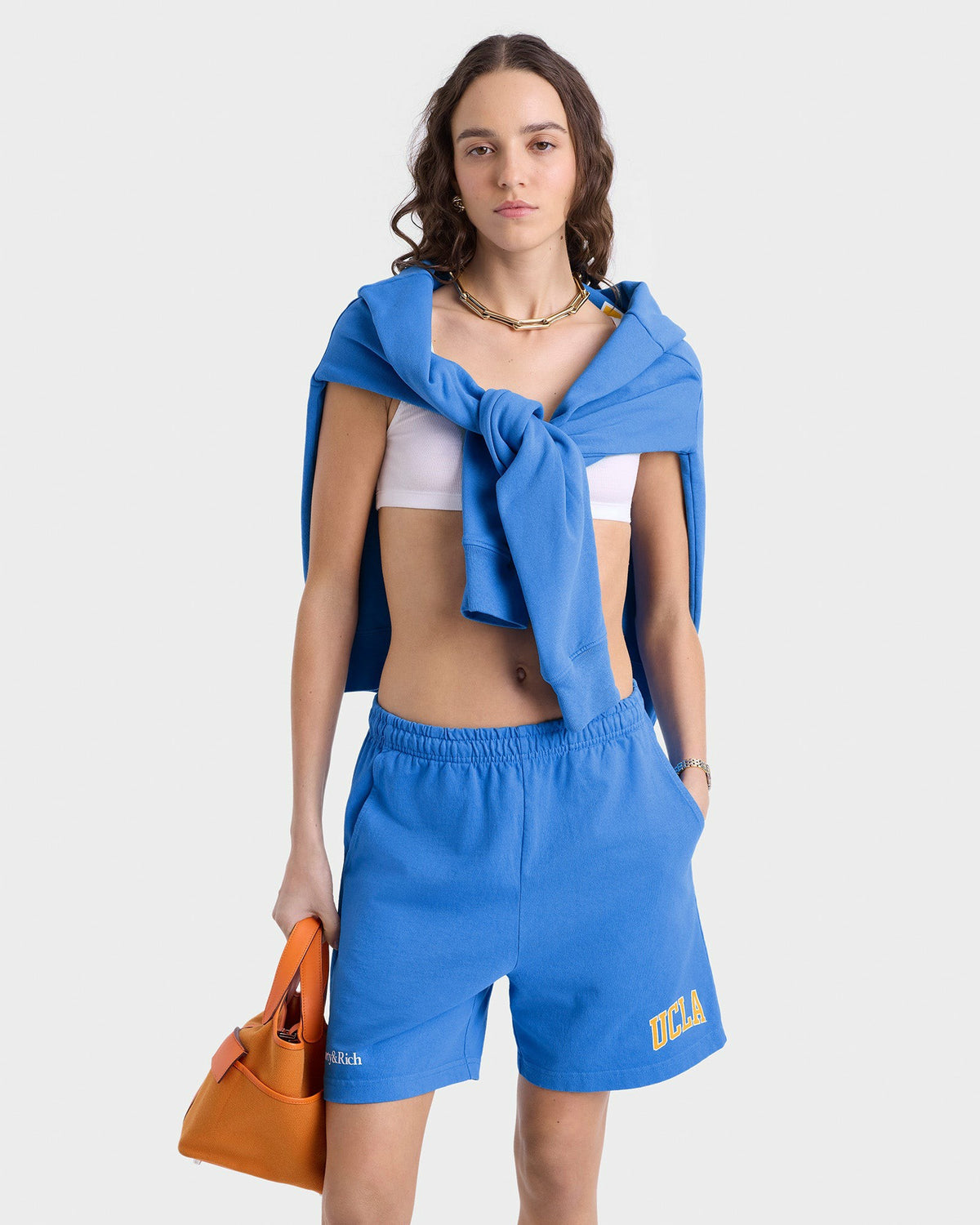 Sporty & Rich UCLA Ivy Gym Short - Blue/Gold