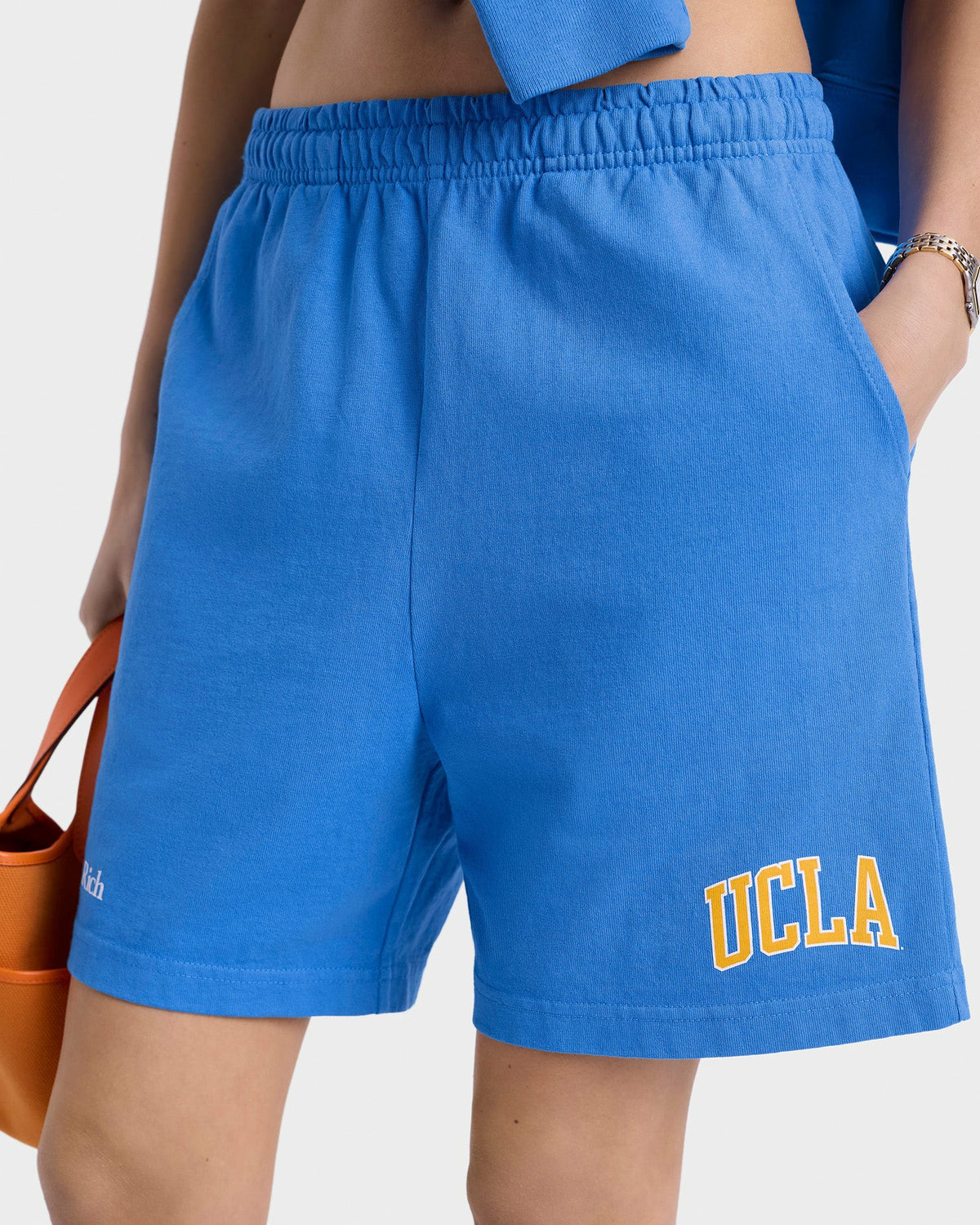 Sporty & Rich UCLA Ivy Gym Short - Blue/Gold