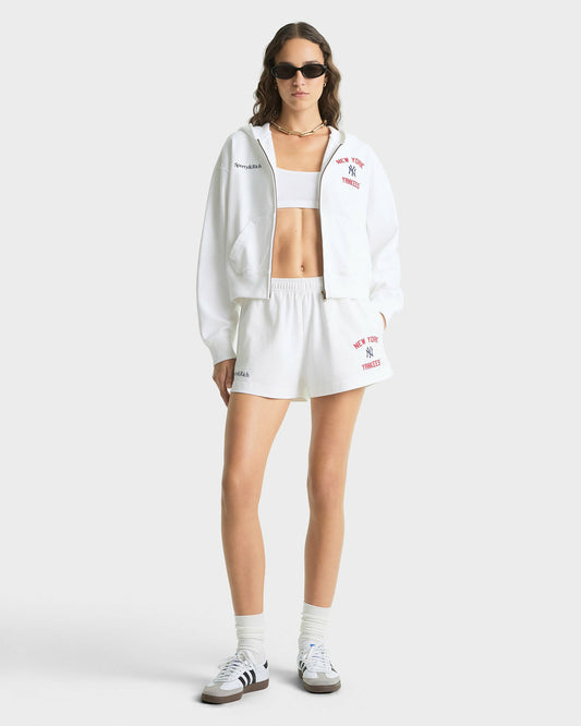 Sporty & Rich Homerun Disco Short - White/Navy/Red