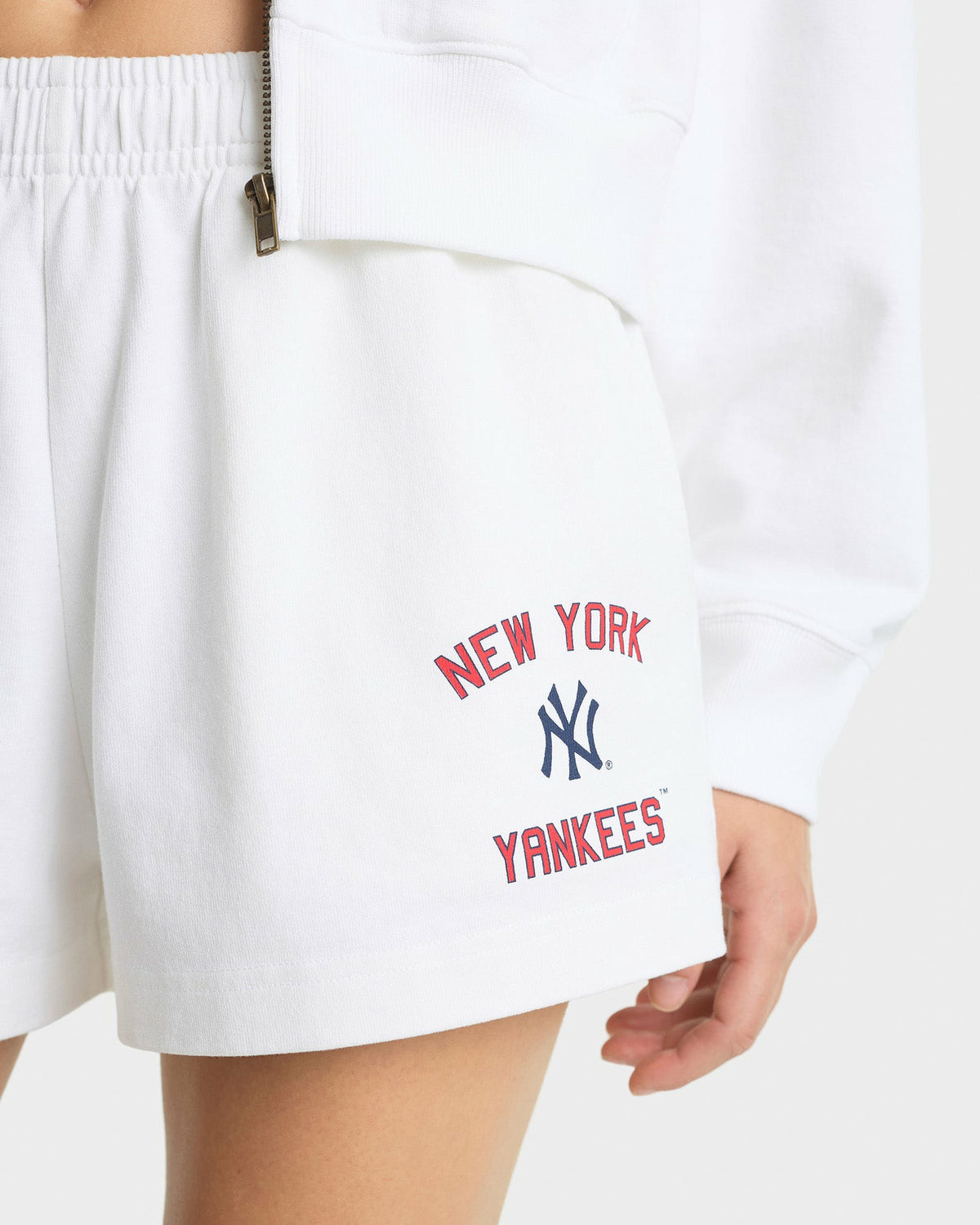 Sporty & Rich Homerun Disco Short - White/Navy/Red