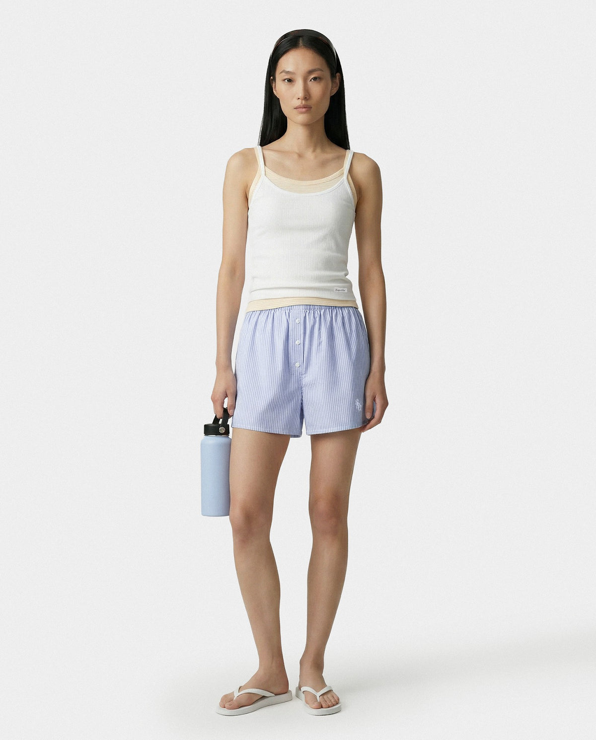 Sporty & Rich SRC Mini Boxer - Blue Striped