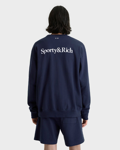Sporty & Rich Yankees Ivy Gym Short - Navy/White