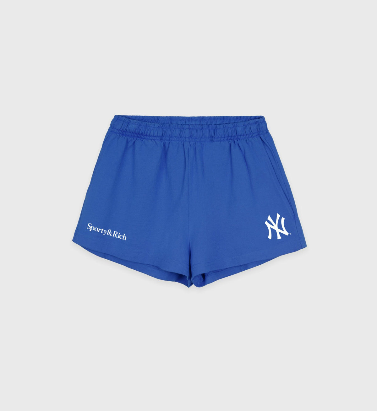 Sporty & Rich Yankees Serif Disco Short - Team Blue/White