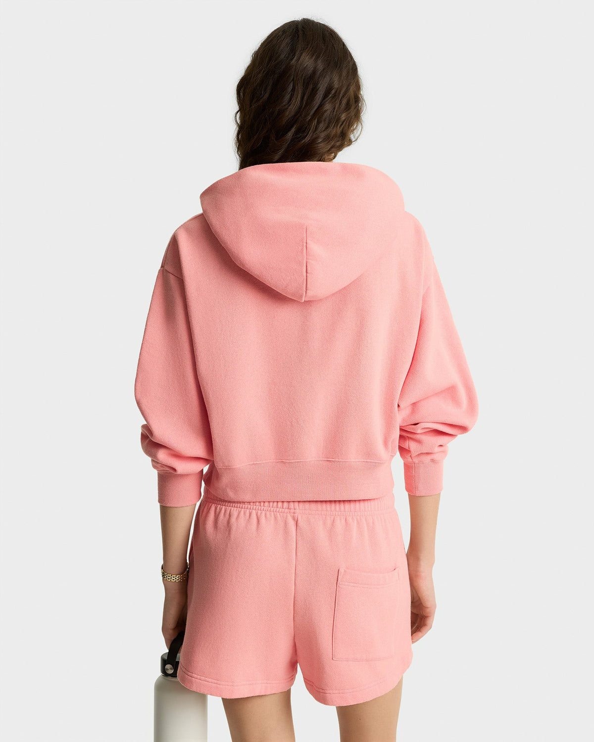 Sporty & Rich California Emblem Soft Disco Short - Carnation/White