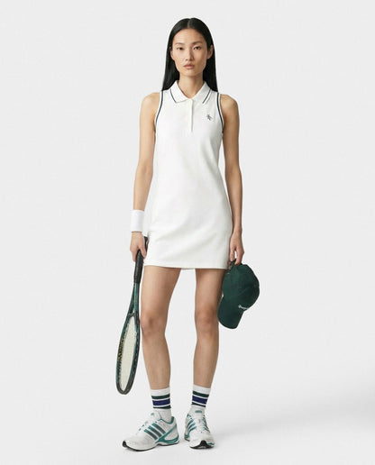 Sporty & Rich SRC Polo Dress - White/Forest