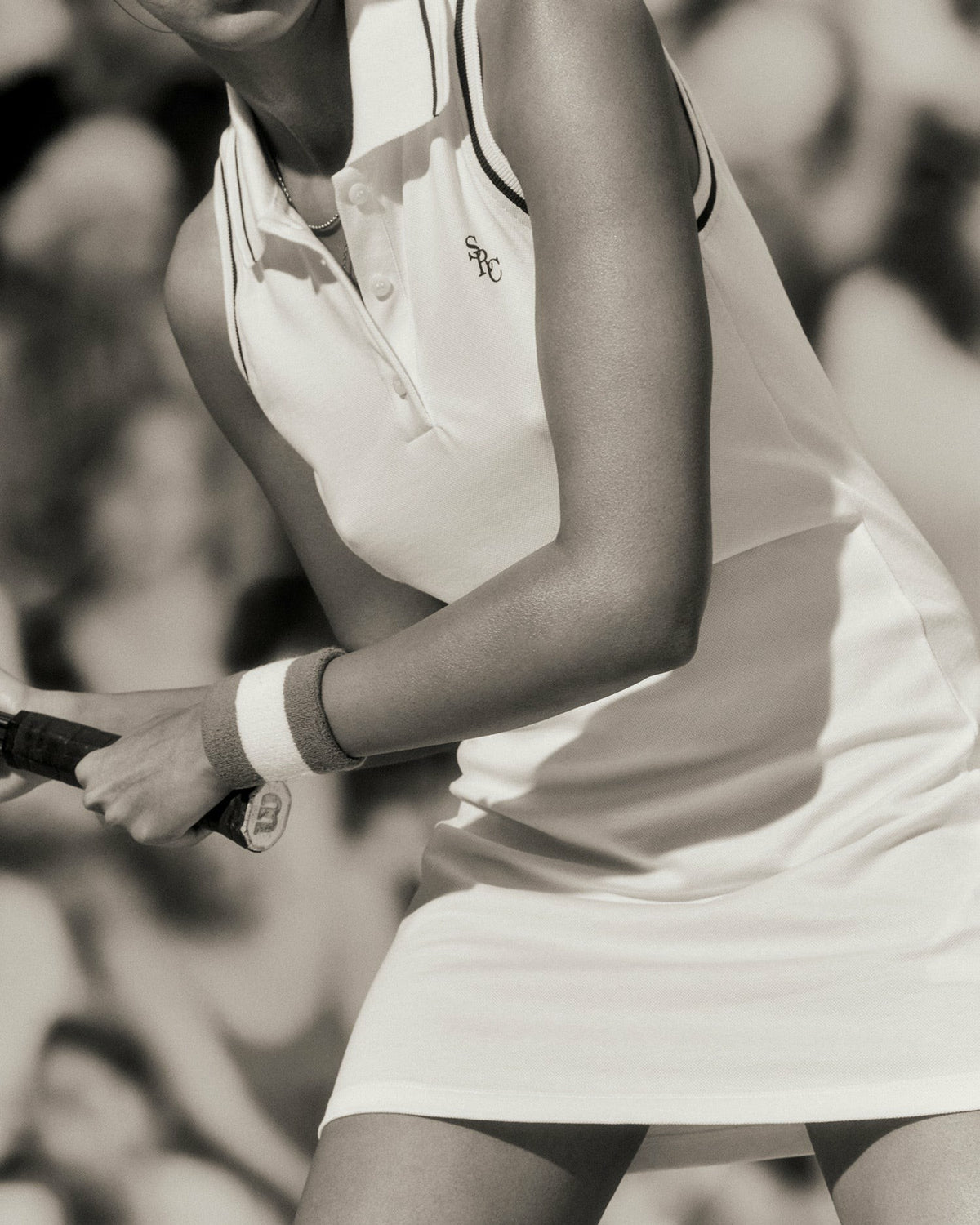 Sporty & Rich SRC Polo Dress - White/Forest